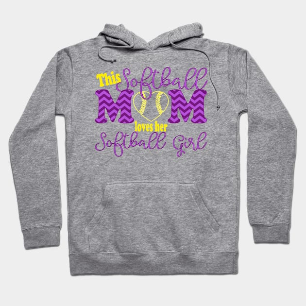 Softball Mom Hoodie by pitulas